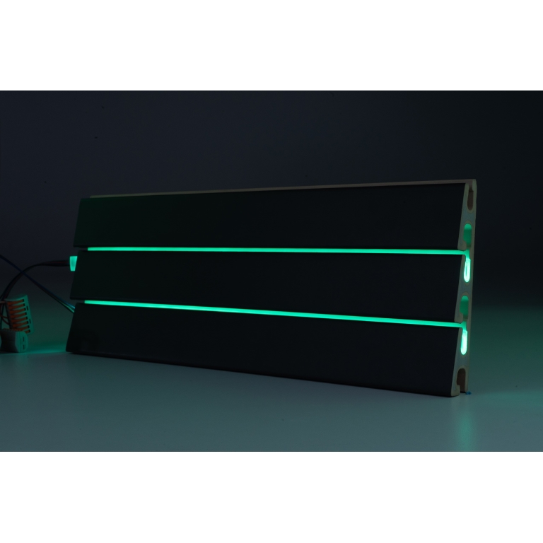 RADIANT - 6X16 WAVE, BLACK, MATTE